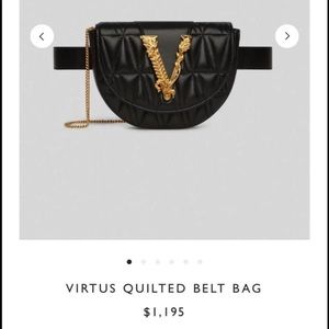 Versace belt bag with matching clutch chain